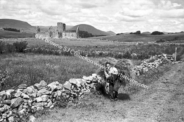 BURRISHOOLE ABBEY MAN WITH HAY